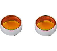 Custom dynamics Bullet Signal Lenses - Chrome/Amber