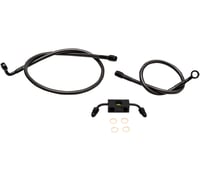 La choppers Brake Lines - 12" - 14" Ape Hanger Handlebars - Midnight