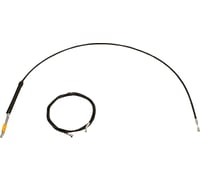La choppers Handlebar Cable/Brake Line Kit - 18" - 20" Ape Hanger Handlebars - Black Vinyl
