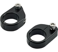 Biltwell O/S Speed Clamps - Black Electroplated - Straight