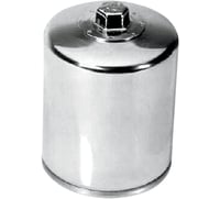 K & n Oil Filter - Chrome - Twin Cam