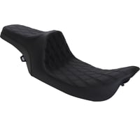 Drag specialties Predator III Seat - Double Diamond - Black Stitched - FLHR/FLHX '99-'07