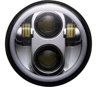 Custom dynamics 5.75" Headlamp - with Mounting Ring - Chrome