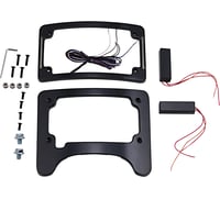 Custom dynamics Turn Signal Eliminator/Illuminated Tri-Frame - Gloss Black
