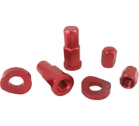 No toil Rim Lock Nut/Spacer - Kit - Red