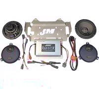 J & m 400 W 2-Channel Amplifier/Speaker Kit - '14-'23 FLHX/FLHTK/FLHCUTG