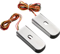 Alloy art LED Strut Light - Red/Raw '06-'17 FXD