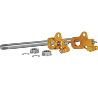 Performance machine (pm) Axle Adjuster Kit - Gold - Rear