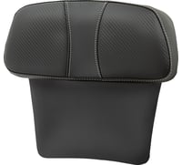 Saddlemen Chopped Tour Pak Backrest Pad - Dominator - Black w/ Carbon Fiber Inset - FLT/FLH '14-'23