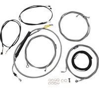 La choppers Cable Kit - Stock Handlebars - ABS - Stainless