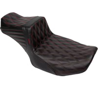 Le pera Tailwhip Daddy Long Legs Seat - Red Double Diamond Stitch - FLH/FLT '23-'24