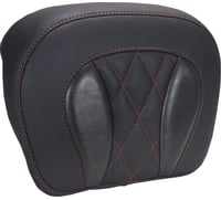 Mustang Chopped Tour-Pak® Pad - Dark Cherry Stitching - FLH/FLT '23-'25
