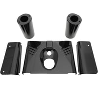 Drag specialties 5-Piece Fork Tins - Gloss Black - Ribbed - '86-'17 FLST