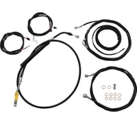 La choppers Cable Kit - 12" - 14" Handlebars - ABS - Black