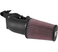 K & n Aircharger® Intake System with Mandrel-Bent Aluminum Intake Tube Kit - Black