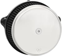 Arlen ness Big Sucker Stage 1 Air Cleaner Kit with Cover - Smooth SS - Black
