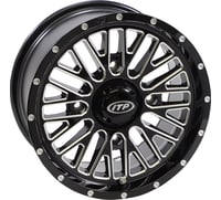 Itp Wheel - Momentum - Front/Rear - Black/Milled - 14x7 - 4/156 - 5+2 (+30 mm)