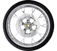 Coastal moto Marlin Front Wheel (21"/Chrome)/Rotors (11.8")/Dunlop Tire (130/60B21)