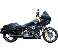 S&s cycle 2-into-1 Qualifier Exhaust System - Race Only - Black