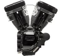 S&s cycle T124 Long Block Engine - Black - Touring