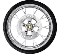 Coastal moto Marlin Front Wheel (21"/Chrome)/Rotors (11.8")/Dunlop Tire (130/60B21)