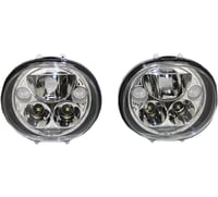 Custom dynamics LED Headlight - 5-3/4" - Chrome - Pair