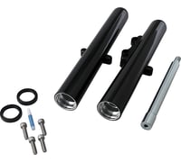 Arlen ness Fork Legs - Black Anodized - Hot Legs - Custom Single Disc - Smooth - '08-'13