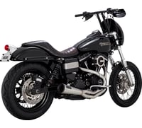 Vance & hines 2-into-1 Upsweep Exhaust System - Brushed