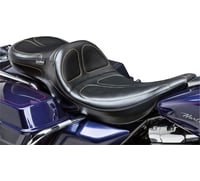 Le pera Maverick Daddy Long Legs Seat - Black - Stitched - FLT '02-'07