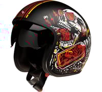 Z1R Saturn Helmet Devil Made Me Black/Red 