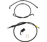 La choppers Handlebar Cable/Brake Line Kit - 15" - 17" Ape Hanger Handlebars - Midnight