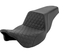 Saddlemen Step-Up Seat - Honeycomb - Black Stitching - FL '08-'23