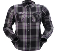 Z1R Women's Flannel Shirt Purple 