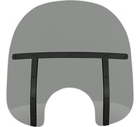 Memphis shades Fats Windshield - Black Smoke - 15"
