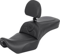 Saddlemen RoadSofa™ Seat - with Backrest - Black - RH975 '22-'25