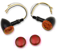 Drag specialties LED Marker Lights - Black/Amber or Red