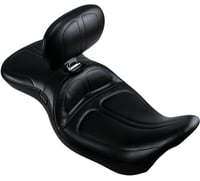 Le pera Maverick Seat - With Backrest - Stitched - Black - FL '08-'23