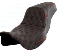 Saddlemen Pro Series SDC Performance Seat - without Backrest - Red Stitch - FLH/FLT '08-'23