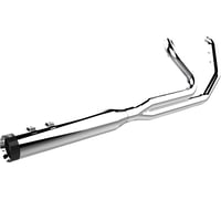 Khrome Werks 2-into-1 Outlaw-SR Exhaust System - Chrome - Without End Cap - Twin Cam Touring