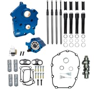 S&s cycle Cam Chest Kit with Plate - Chain Drive - Water Cooled - 475 Cam - Black Pushrods - M8