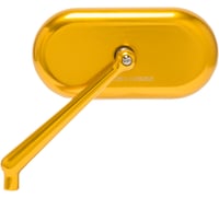 Arlen ness Mirror - Side View - Oval - Gold - Left