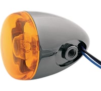 Chris products Turn Signal - Black Nickel/Amber
