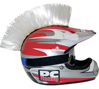 Pc racing Helmet Mohawk - White