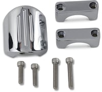 Dakota digital Chrome Clamp Mount - For 1" T-Bar/Riser Handlebar