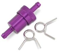 Emgo Anodized Aluminum Fuel Filter - Purple - 5/16"