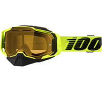 100% Armega Snow Goggles - Nuclear Citrus - Yellow