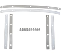 Memphis shades Fats Windshield Hardware Straps - Stainless Steel