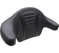 Mustang Deluxe Extended Passenger Arm Backrest - Black - Touring