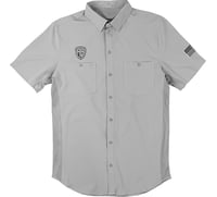 American Biker Let's Ride Vented Shirt Gray/Black 