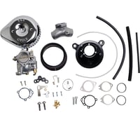 S&s cycle Super G Carburetor with Stealth Air Cleaner Kit - Chrome - Twin Cam